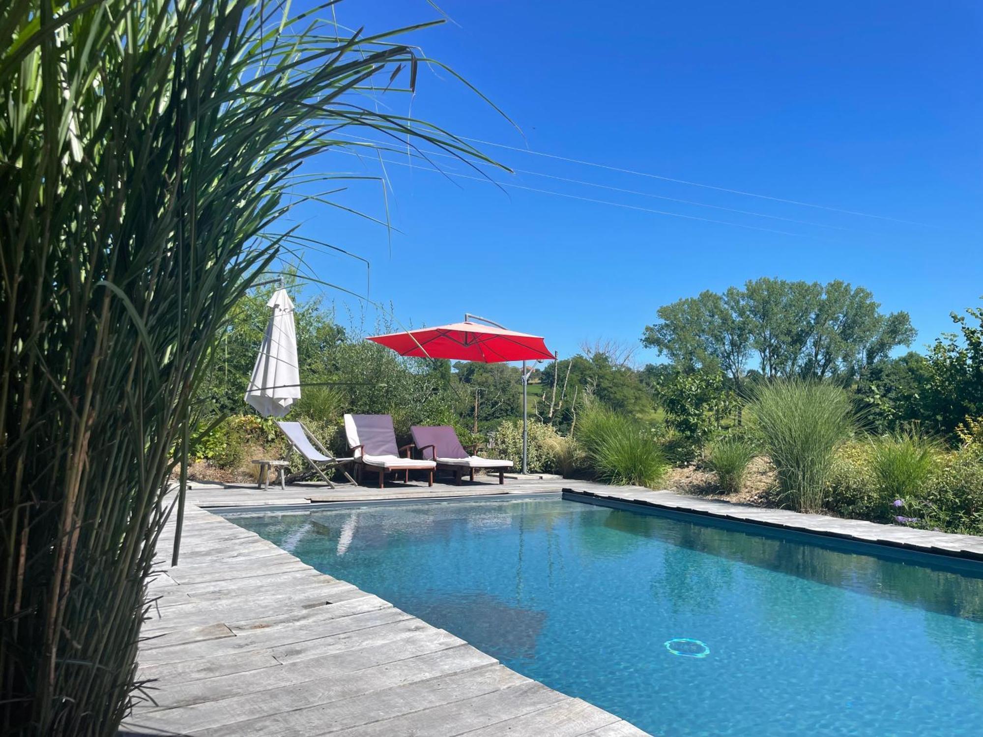 Bed and Breakfast Les Jardins Des Soussilanges Céron Exterior foto